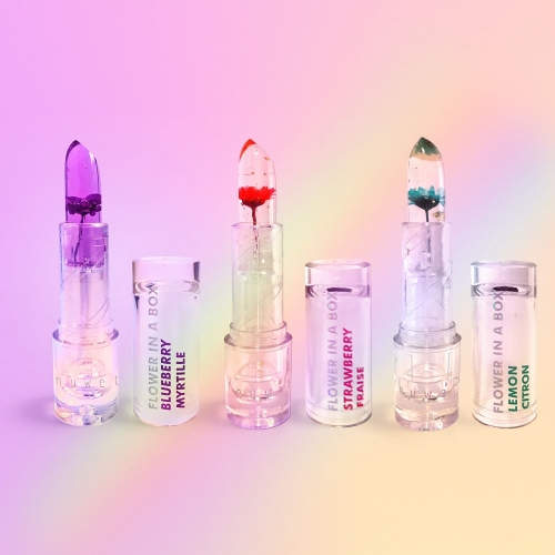 FLOWER IN A BOX Baumes à lèvres Fleurs - Fraise