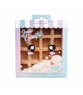 BAIN Eponge de douche gaufre