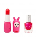 FUCHSIA Coffret Fuchsia duo baume à lèvres et vernis à l'eau - Cerise et Fraise