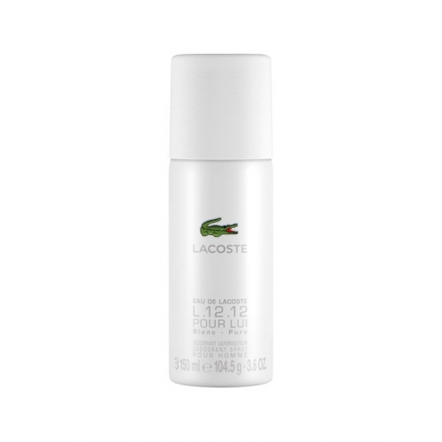 mave Sælger Snazzy Lacoste LACOSTE L.12.12 BLANC Deodorant Spray - Oia Parfums