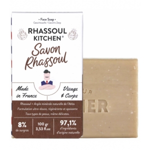 RHASSOUL KITCHEN Savon Surgras Visage et Corps à l'Argile Rhassoul