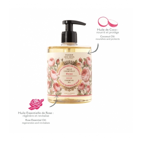 SAVON LIQUIDE DE MARSEILLE Rose Restructurante