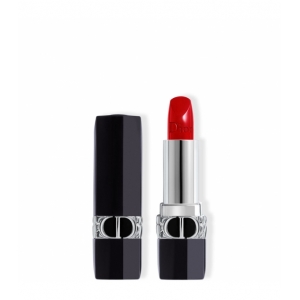ROUGE DIOR Rouge à lèvres rechargeable couleur couture, 4 finis : satin, mat, métallique et velours