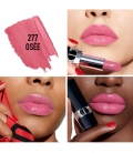 ROUGE DIOR Rouge à lèvres rechargeable couleur couture, 4 finis : satin, mat, métallique et velours