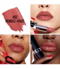 ROUGE DIOR Rouge à lèvres rechargeable couleur couture, 4 finis : satin, mat, métallique et velours