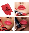ROUGE DIOR Rouge à lèvres rechargeable couleur couture, 4 finis : satin, mat, métallique et velours