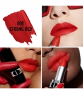 ROUGE DIOR Rouge à lèvres rechargeable couleur couture, 4 finis : satin, mat, métallique et velours