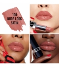 ROUGE DIOR Rouge à lèvres rechargeable couleur couture, 4 finis : satin, mat, métallique et velours