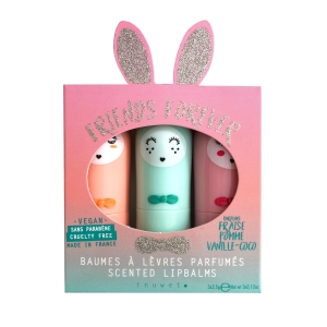 FRIENDS FOREVER AQUA Coffret Trio Baumes à lèvres