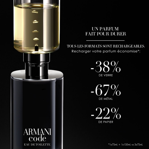ARMANI CODE Eau de toilette rechargeable