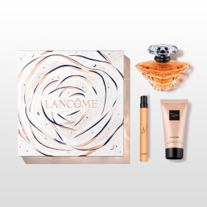 TRESOR Coffret eau de parfum + lait de parfum + miniature