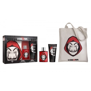 LA CASA DE PAPEL Coffret Eau de toilette vapo 100 ml + gel douche 150 ml + totebag